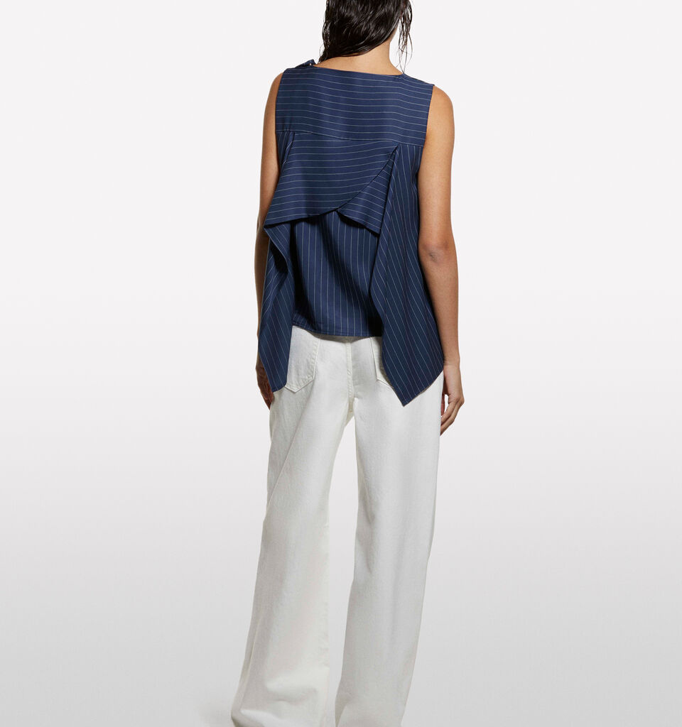 Jeans Style 72 wide fit bianchi - jeans palazzo da donna - Bianco | Sisley image number 2